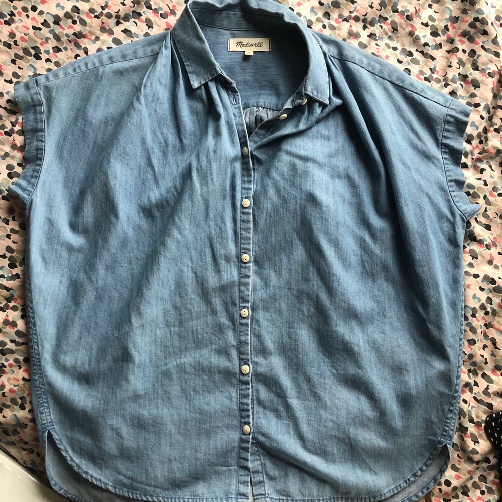 Madewell Central Shirt in Roberta Indigo - Picture 7 of 7